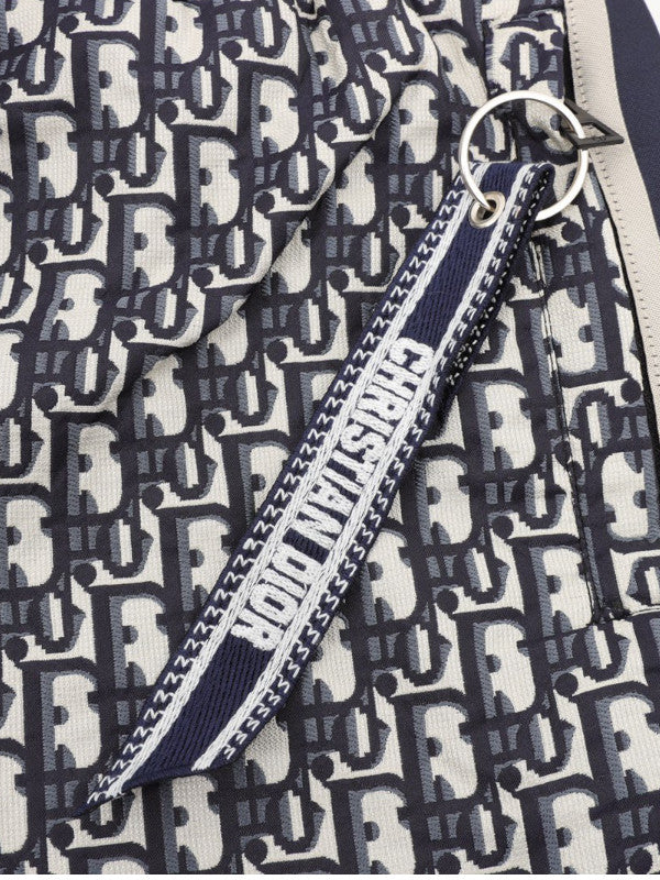 oblique print shorts
