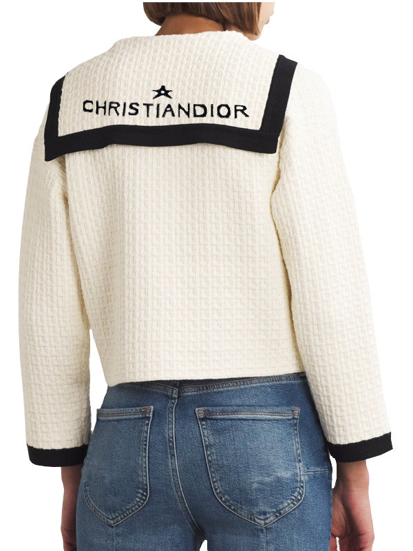 cream knit cardigan