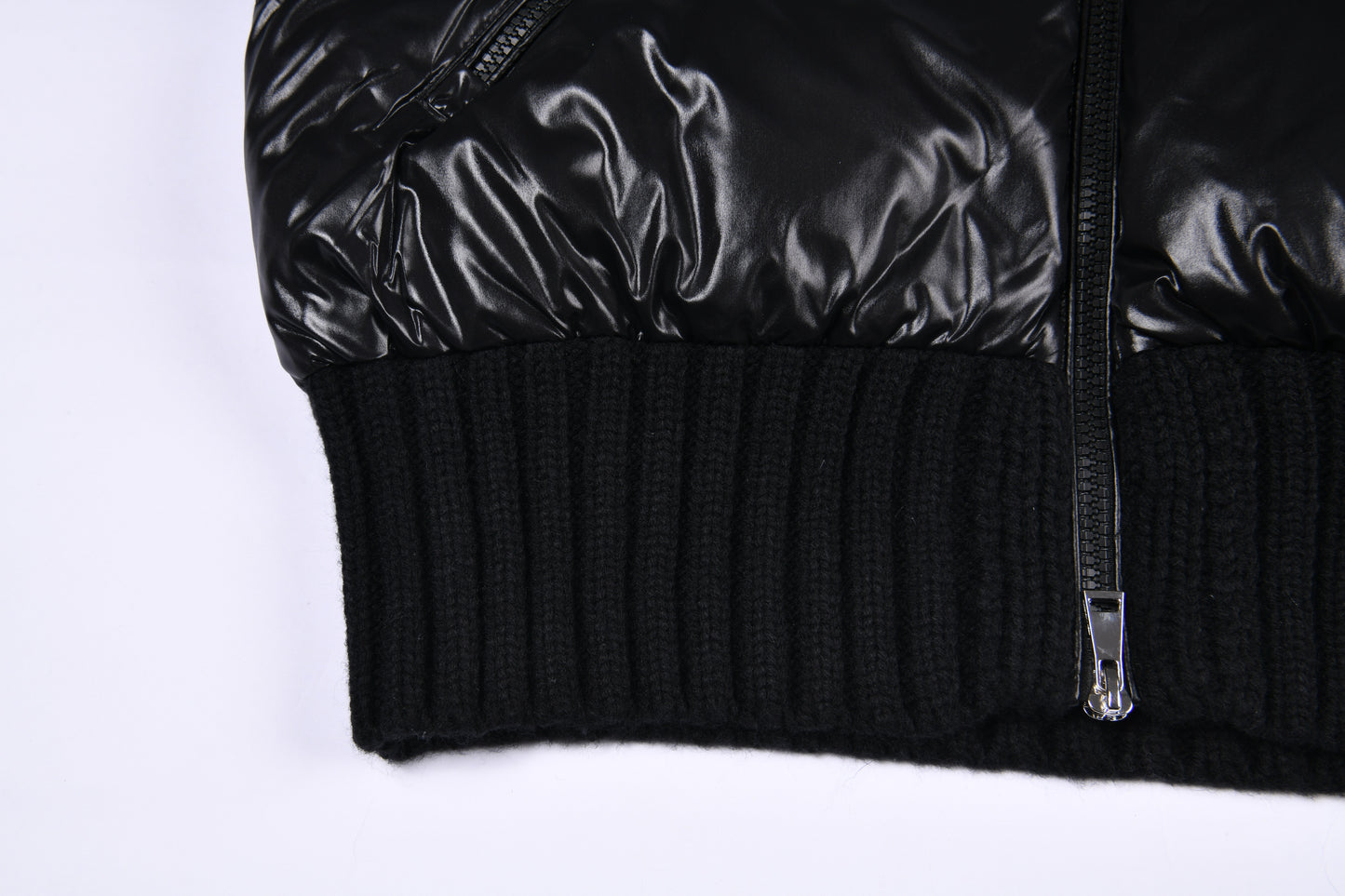 women’s down & knit sleeve jacket