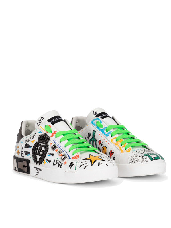 graffiti portofino sneakers