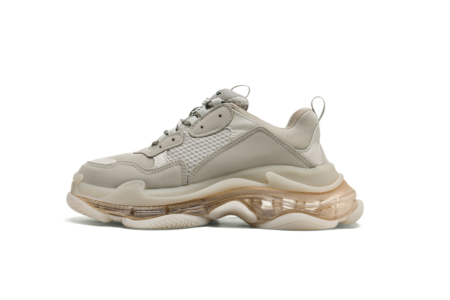 triple s clear sole sneakers