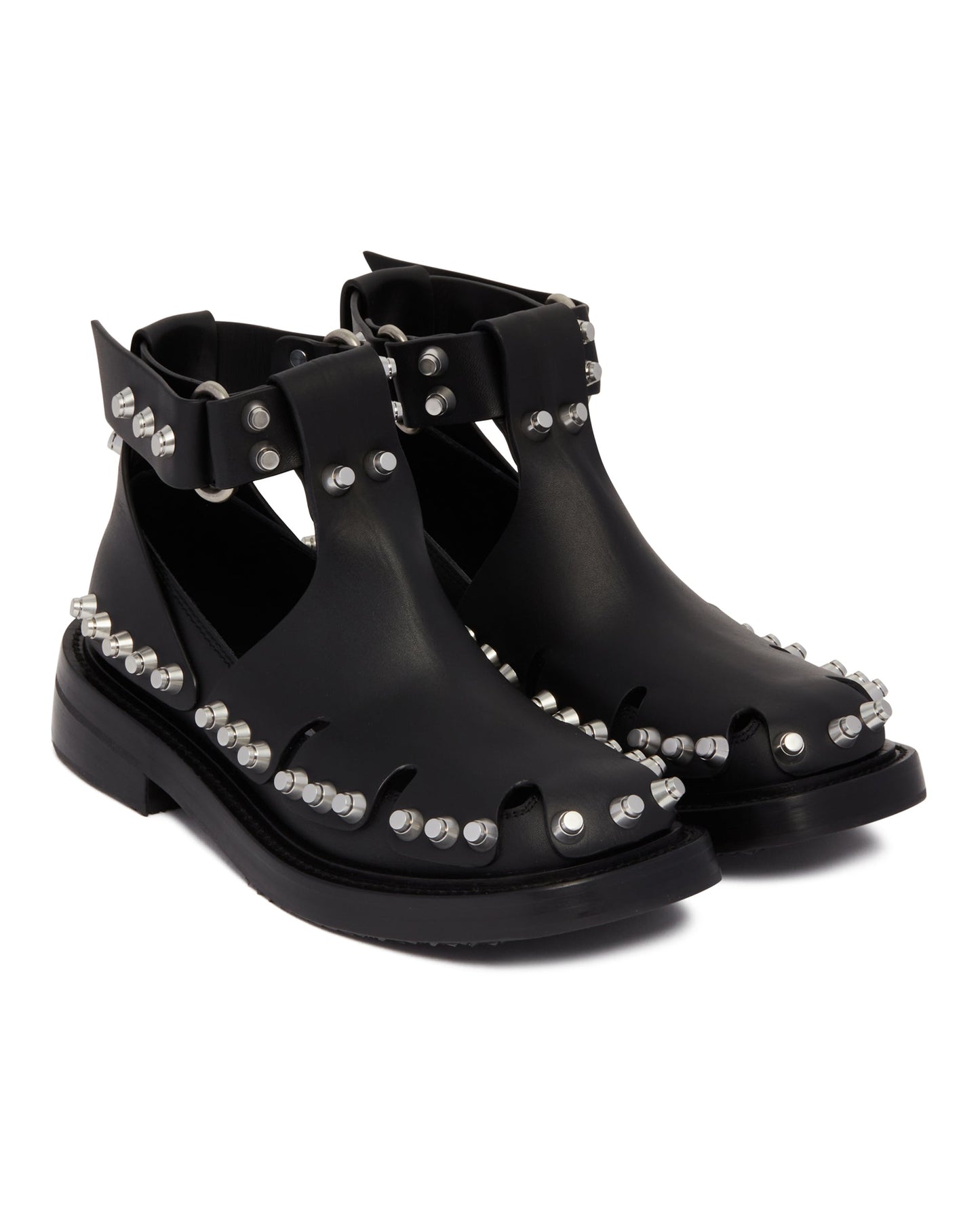 black dixon studded sandals