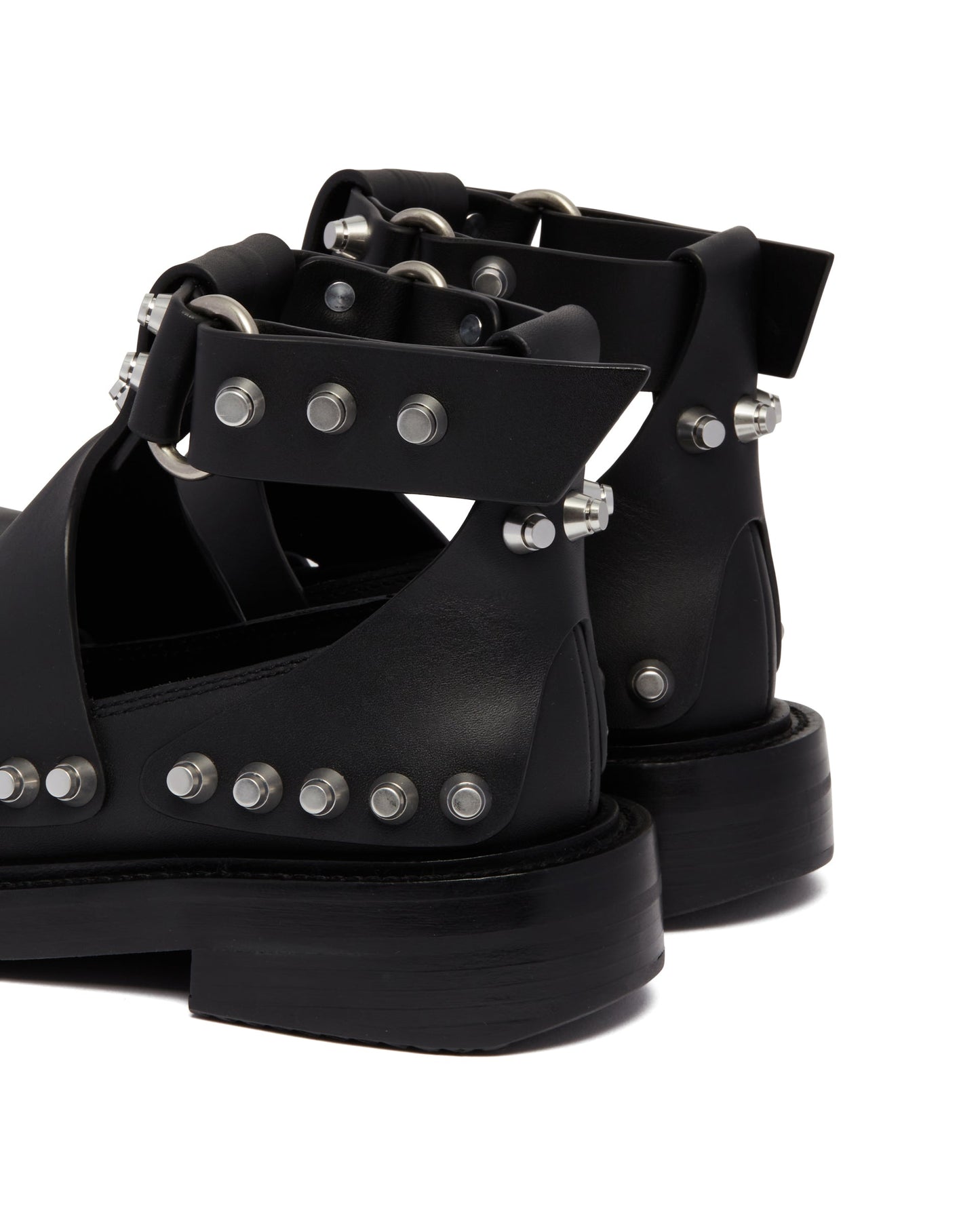 black dixon studded sandals