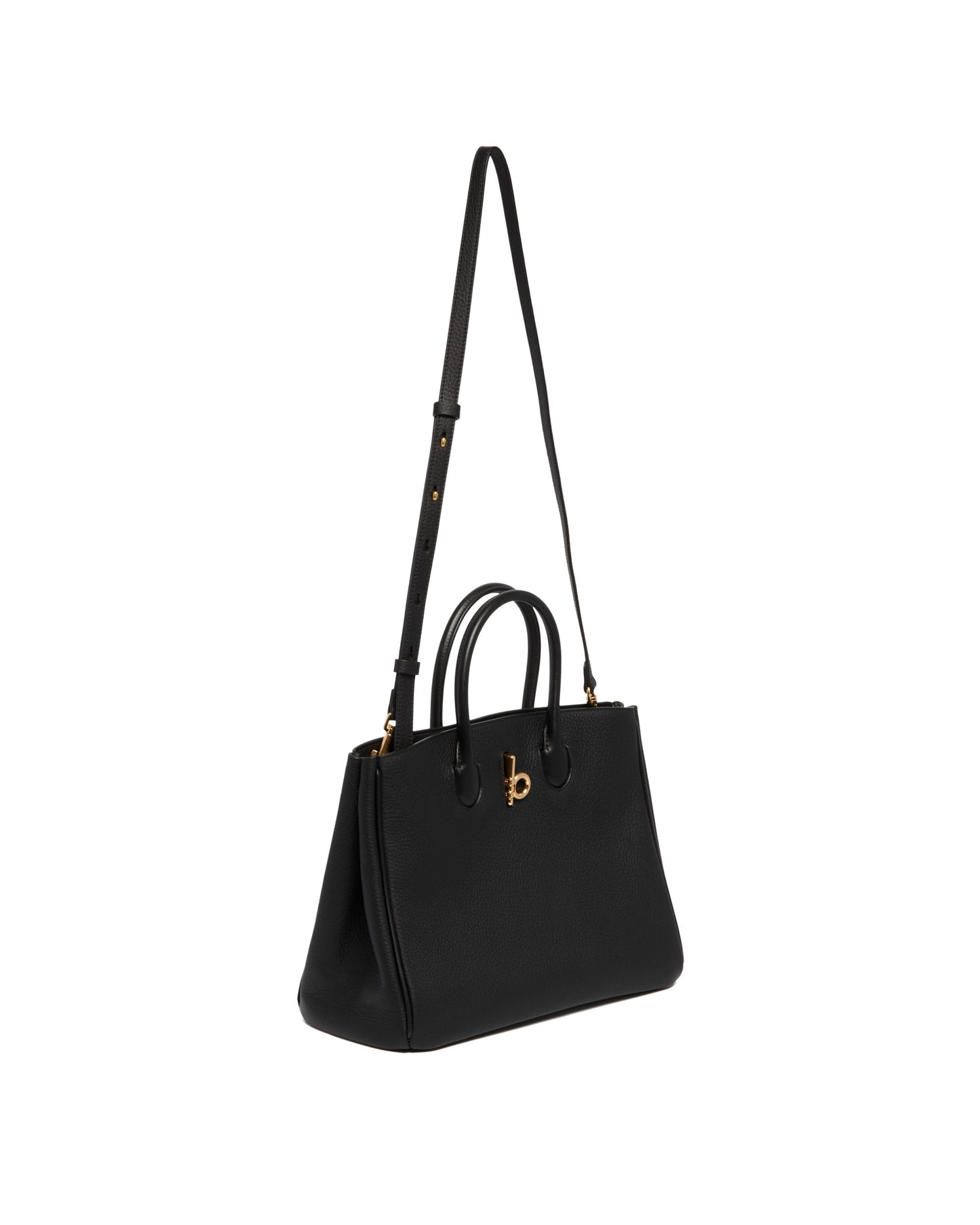 black small rocking horse tote