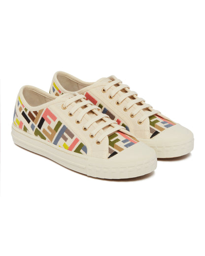 White Domino Sneakers