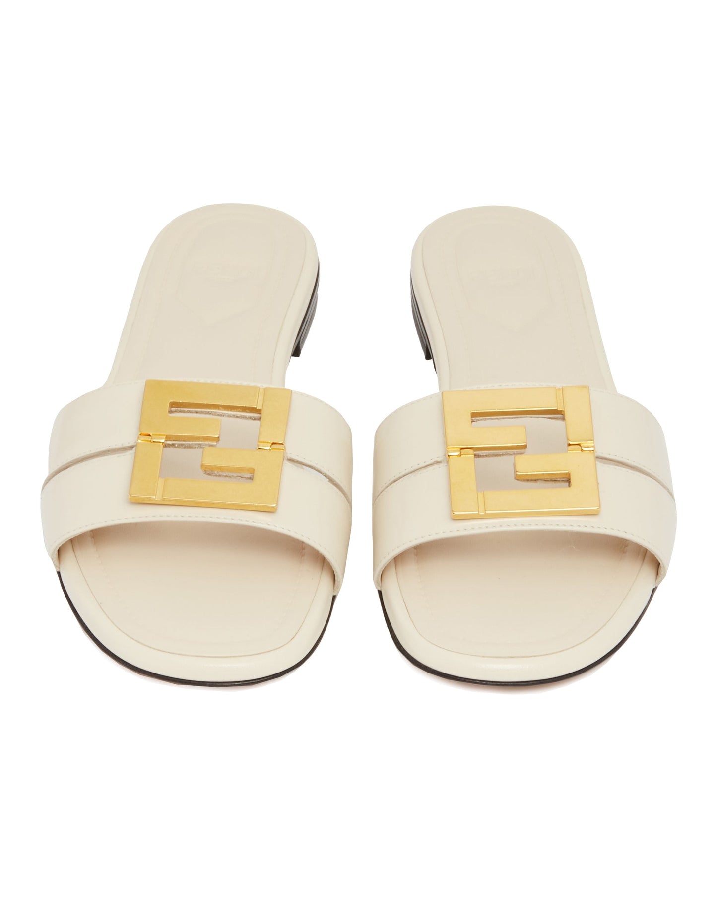ffold white flat sandals
