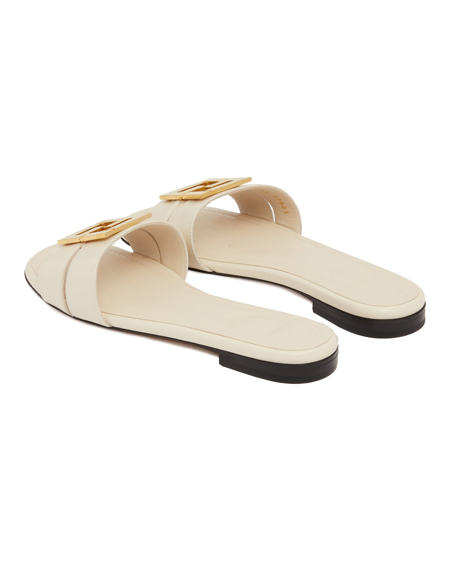 ffold white flat sandals