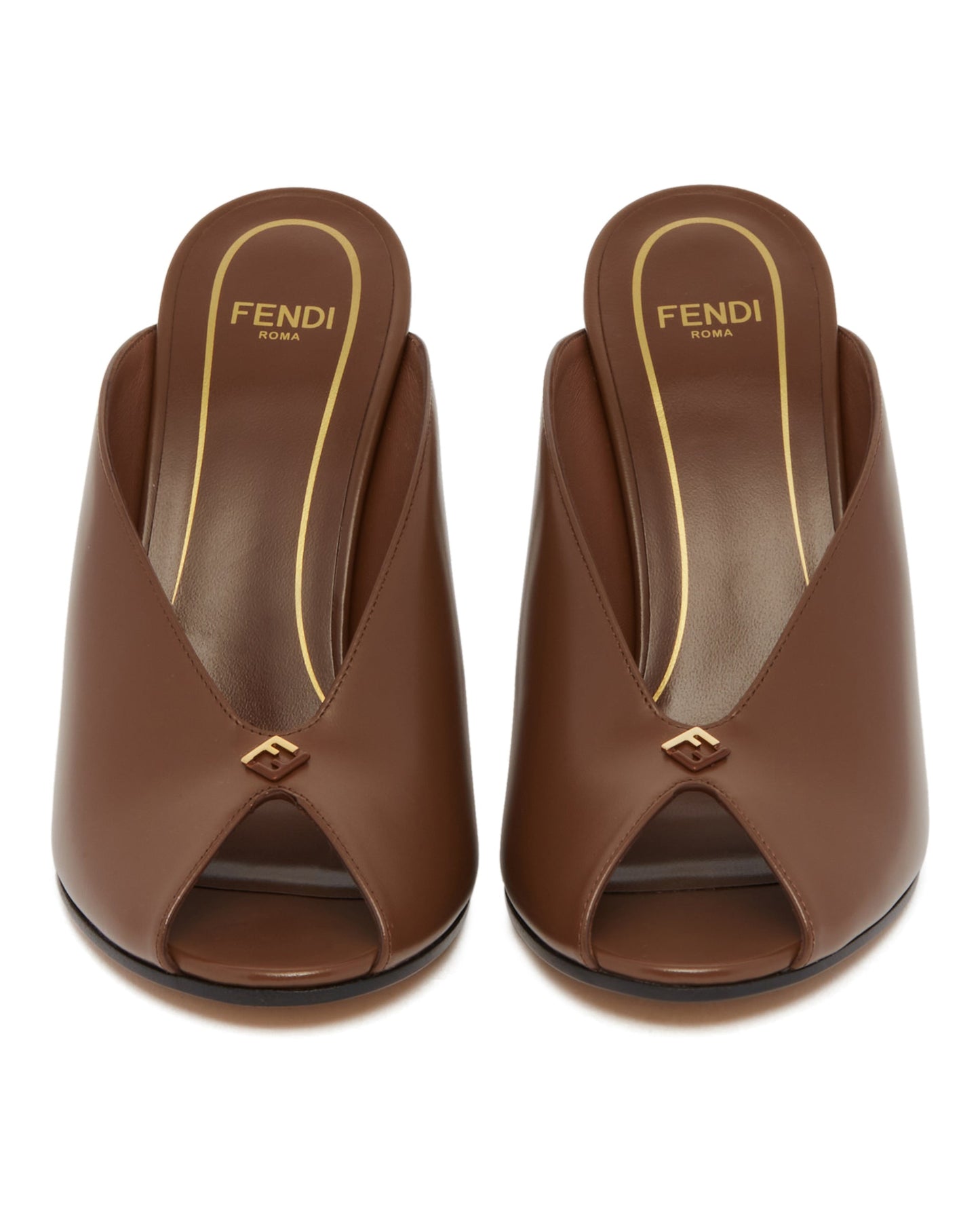 brown filo mules