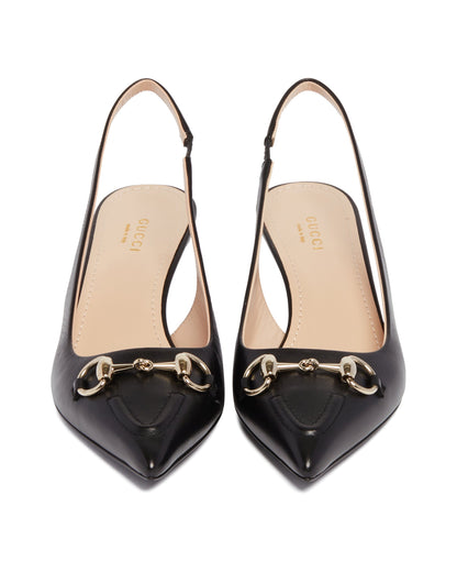 Black Pumps with Horsebit Detail