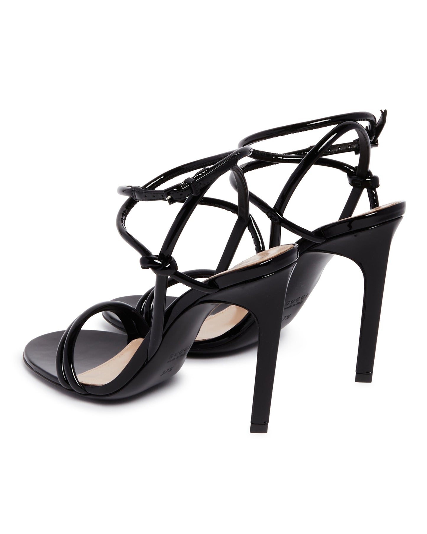 black strappy sandals