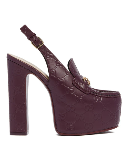 Purple Platform Loafers