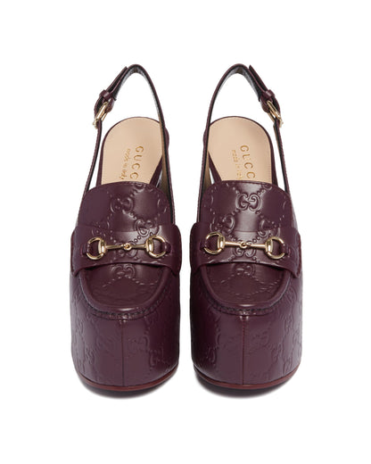 Purple Platform Loafers