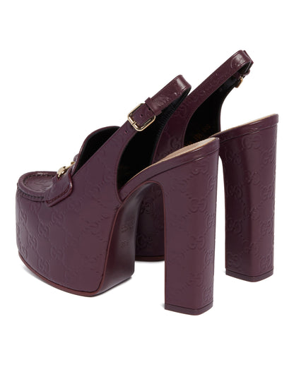 Purple Platform Loafers