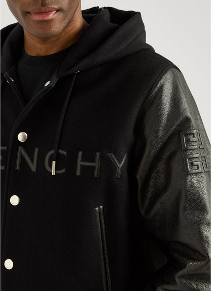 Varsity Jacket with Hood
