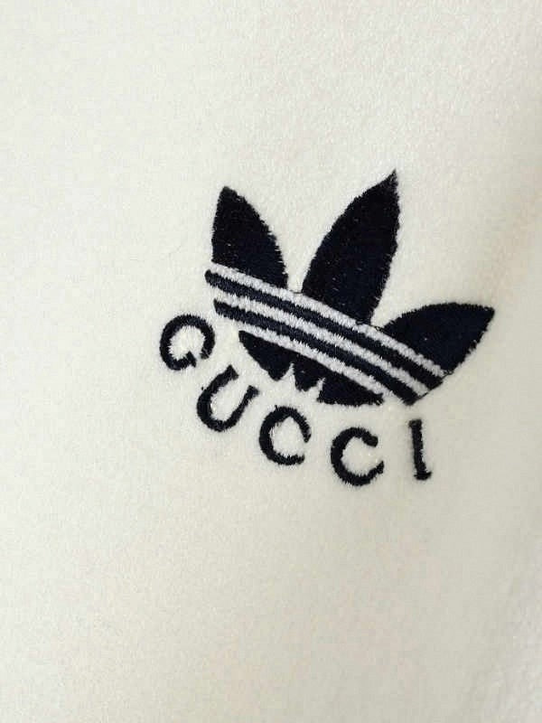 adidas x gucci viscose zip-up jacket oversized