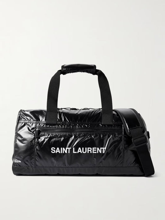 Saint Laurent Glossy Black Duffel Bag