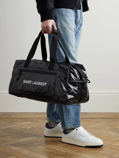 Saint Laurent Glossy Black Duffel Bag