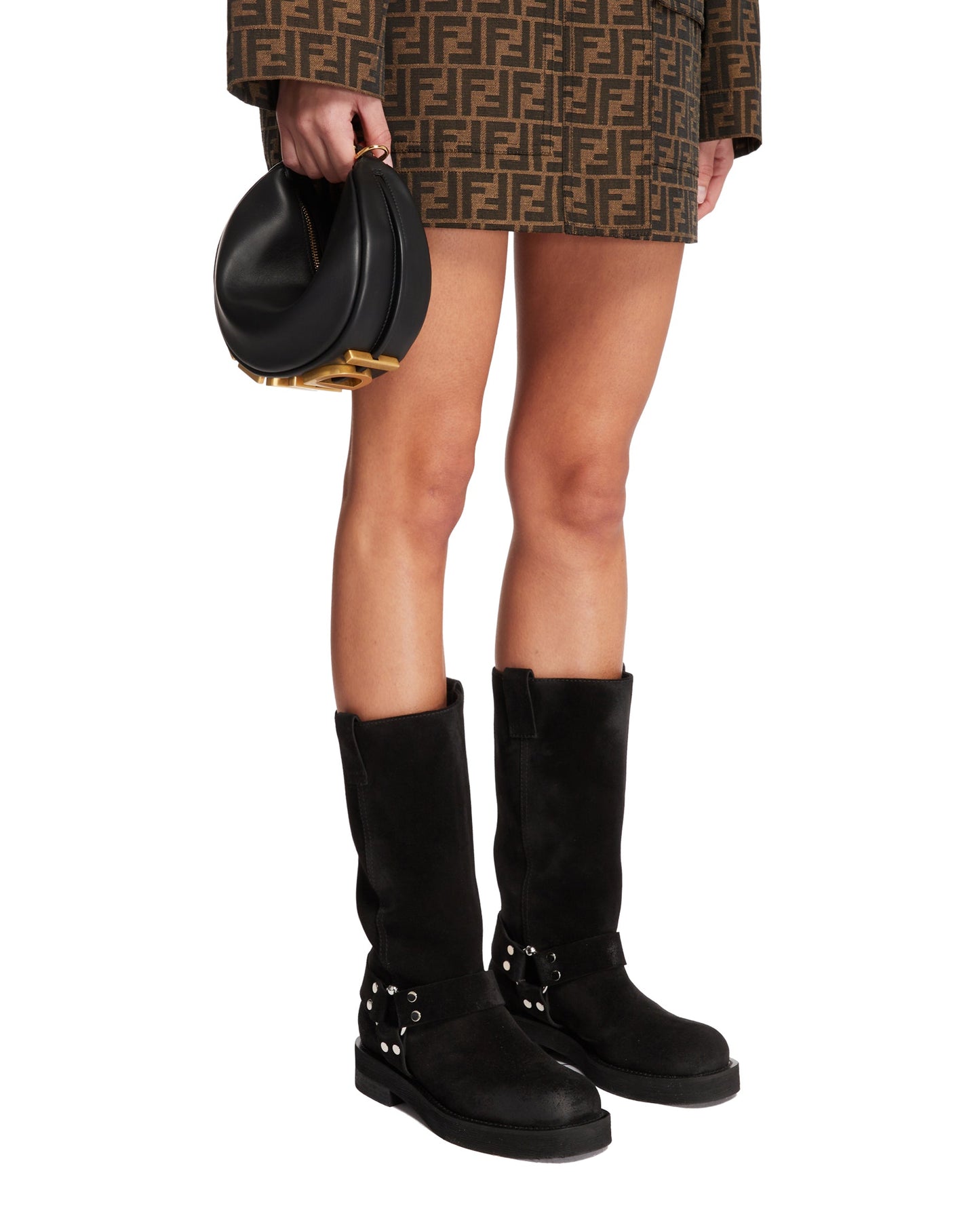 black mini fendigraphy bag