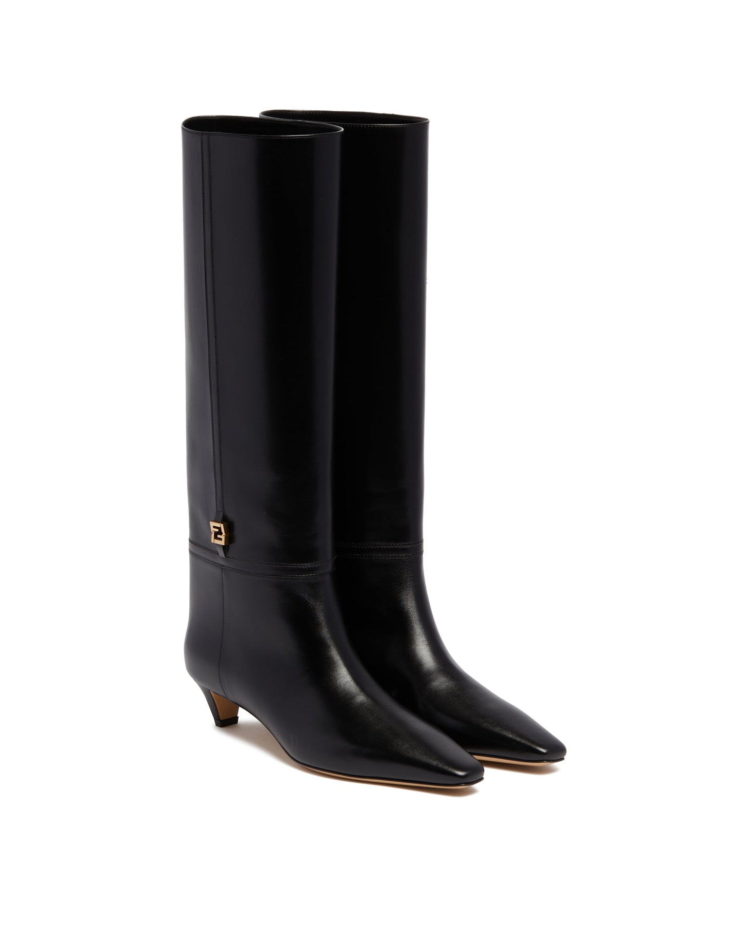 black ffold boots