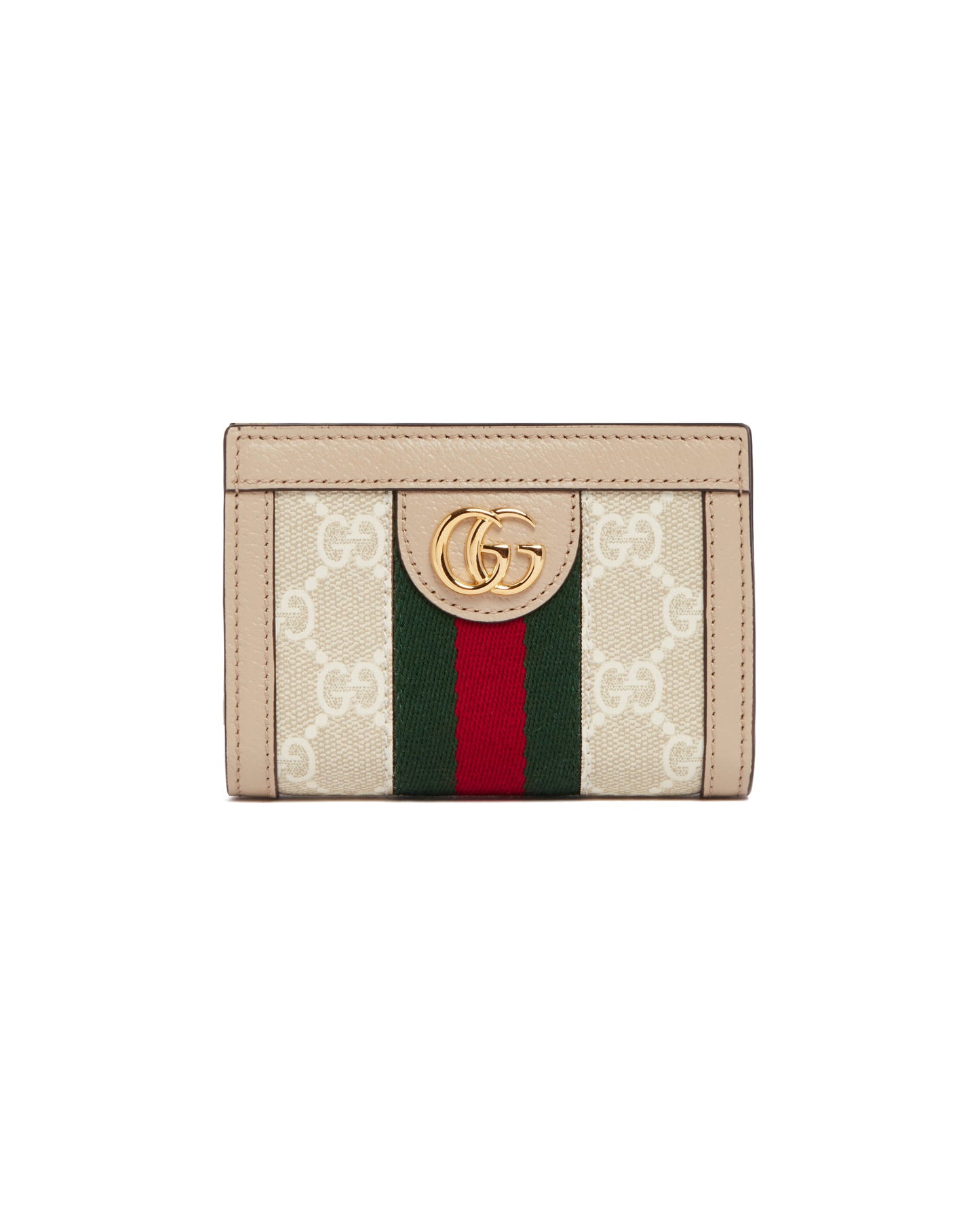 beige bi-fold ophidia wallet