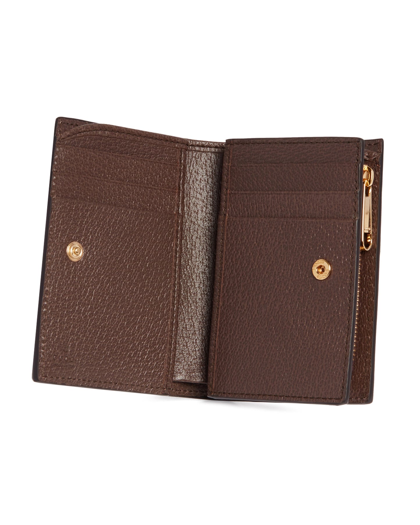 brown bi-fold ophidia wallet