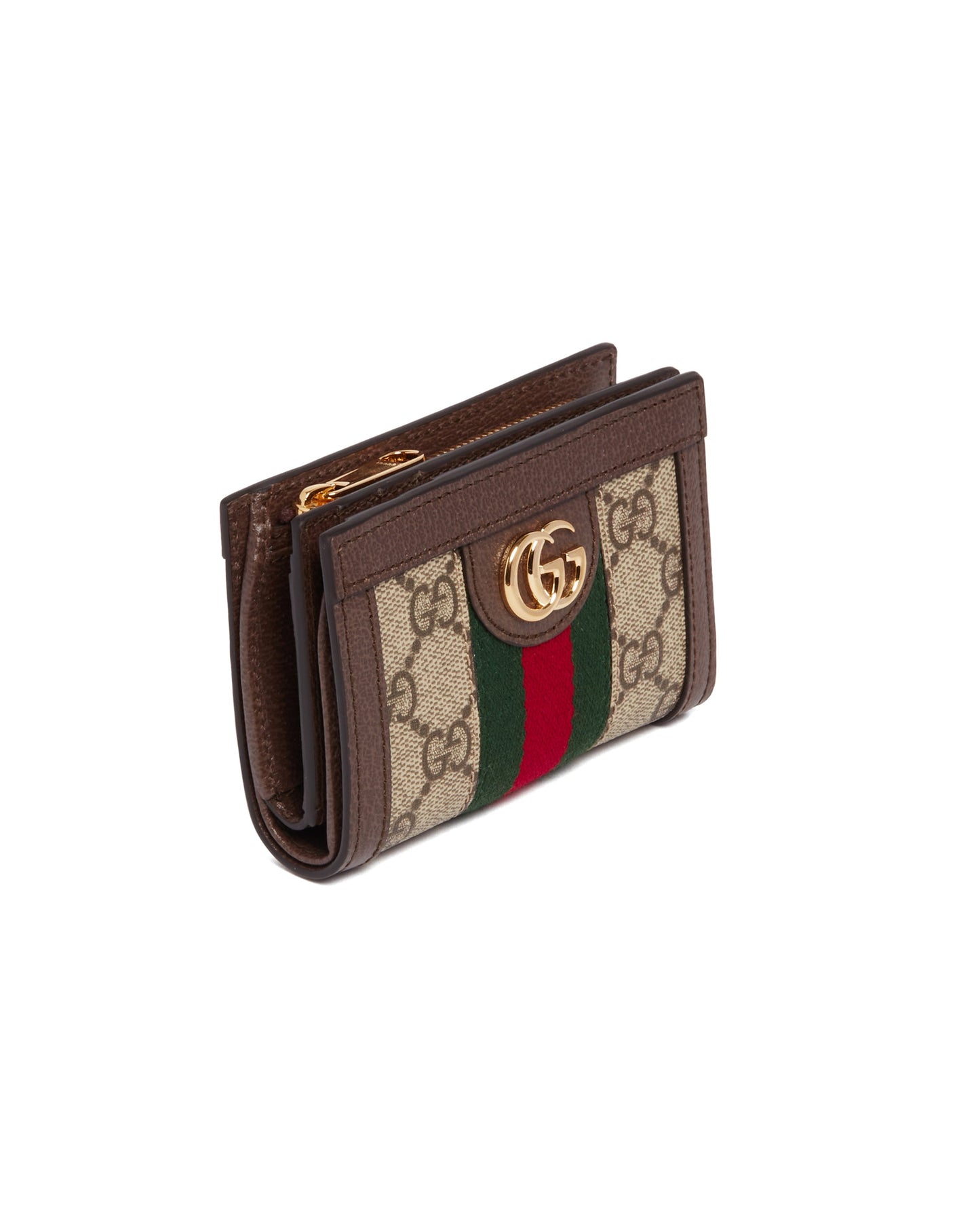 brown bi-fold ophidia wallet