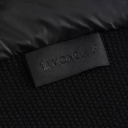 Knit-Sleeve Down Puffer Jacket