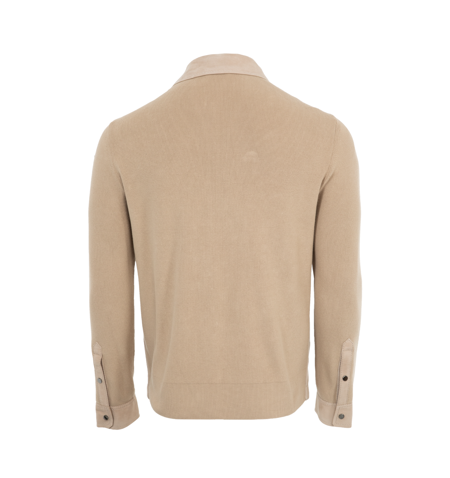 knit hybrid jacket in beige