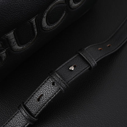 Embossed Leather Crossbody Bag