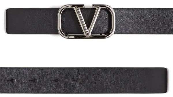 valentino garavani vlogo signature leather belt