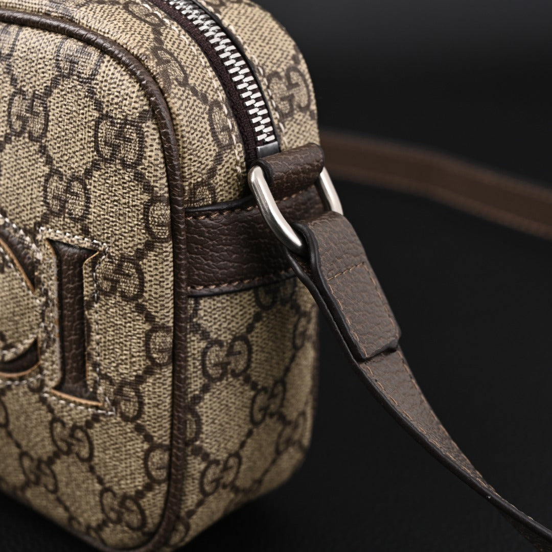 embossed leather crossbody bag