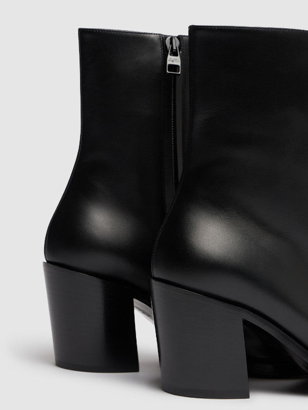 alexander mcqueen leather boots