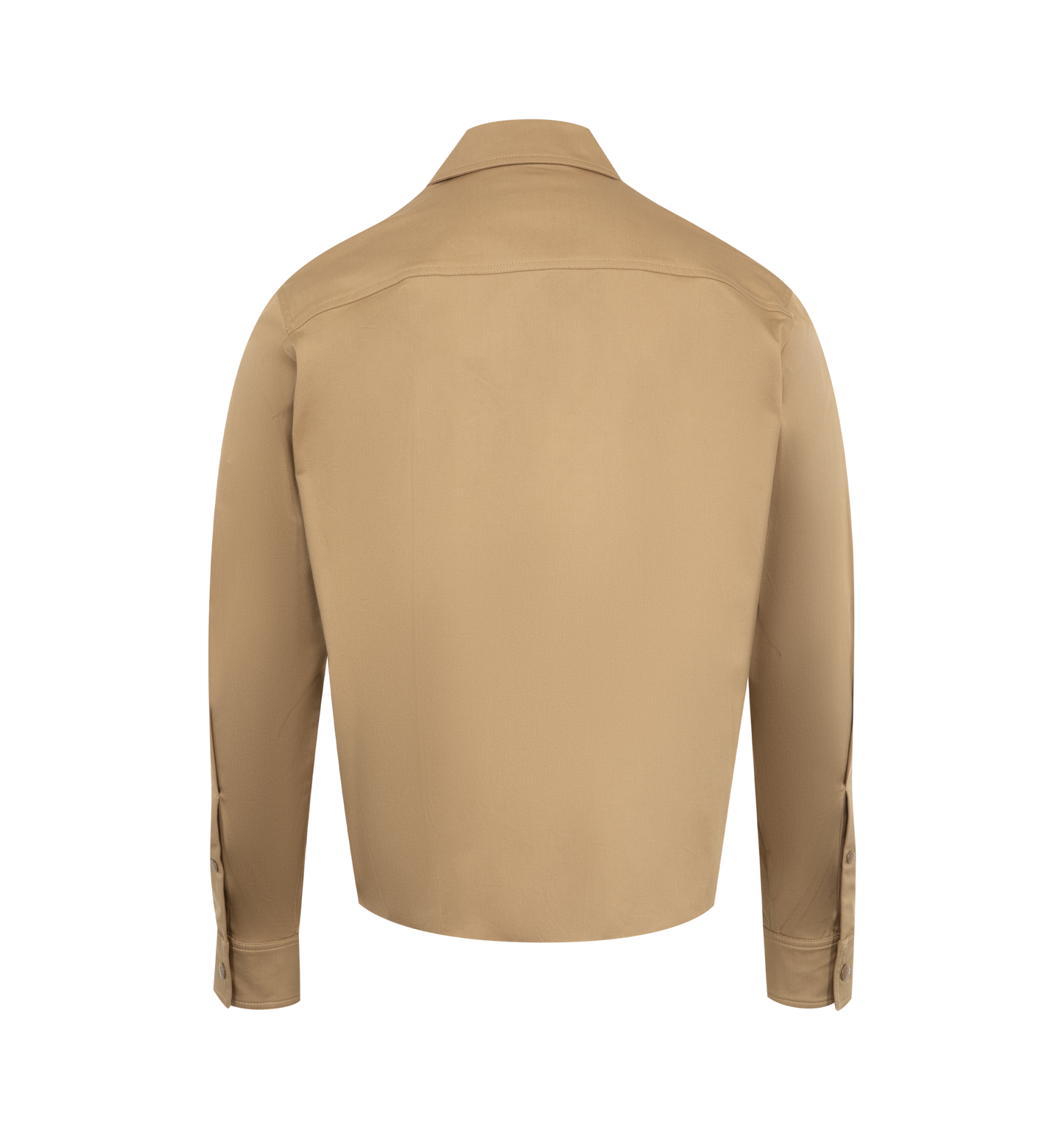 stretch cotton shirt jacket