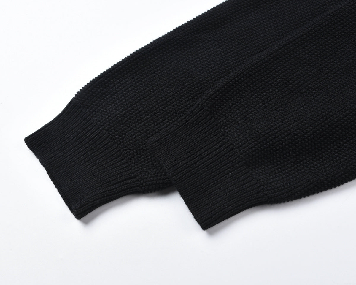 knit-sleeve down puffer jacket