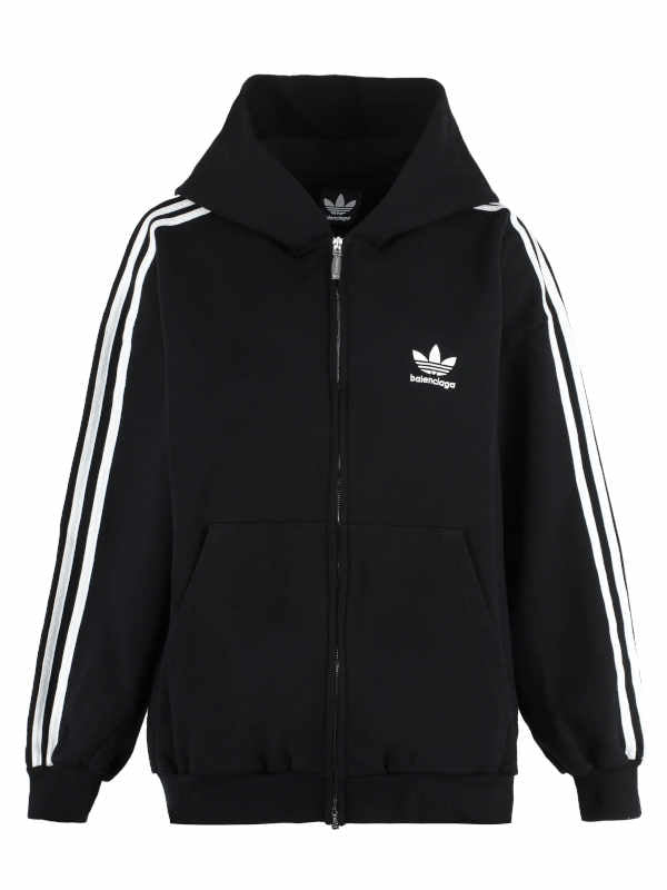 oversized full zip hoodie adidas x balenciaga