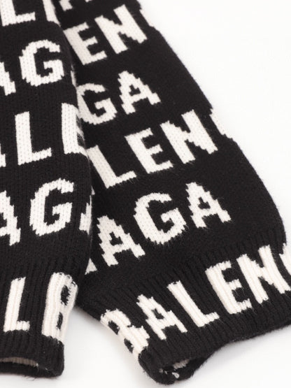 Logo Jacquard Knit Sweater