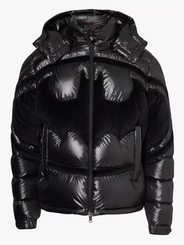 batman-inspired puffer jacket