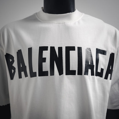Balenciaga Gothic Logo Back Print T-Shirt