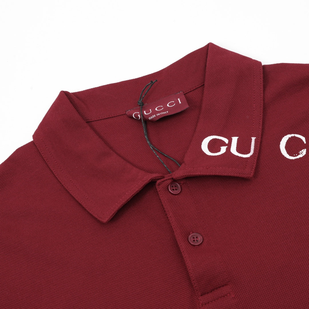 embroidered logo polo shirt