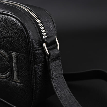 Embossed Leather Crossbody Bag