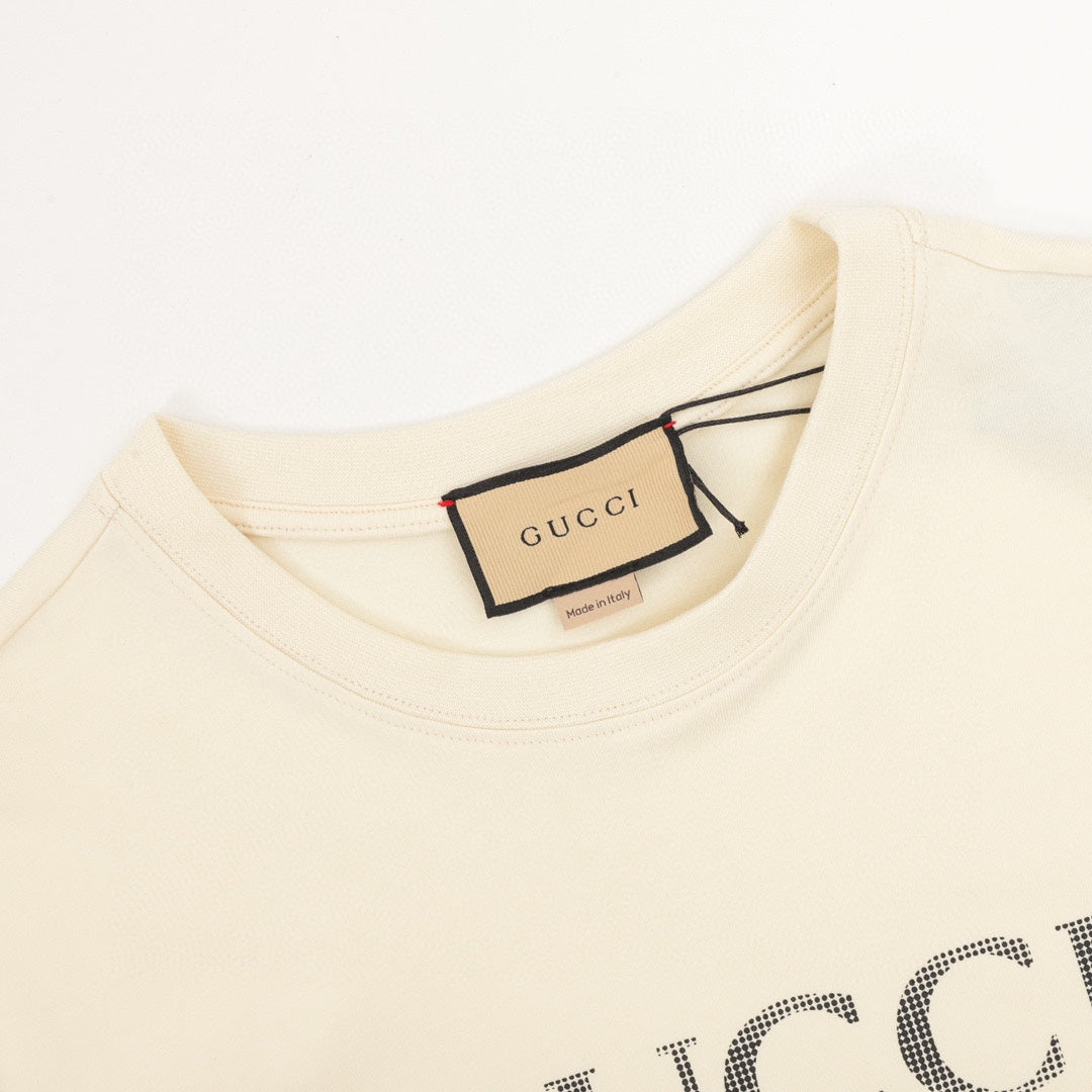 crystal gg logo cotton t-shirt