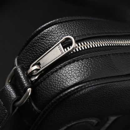 Embossed Leather Crossbody Bag