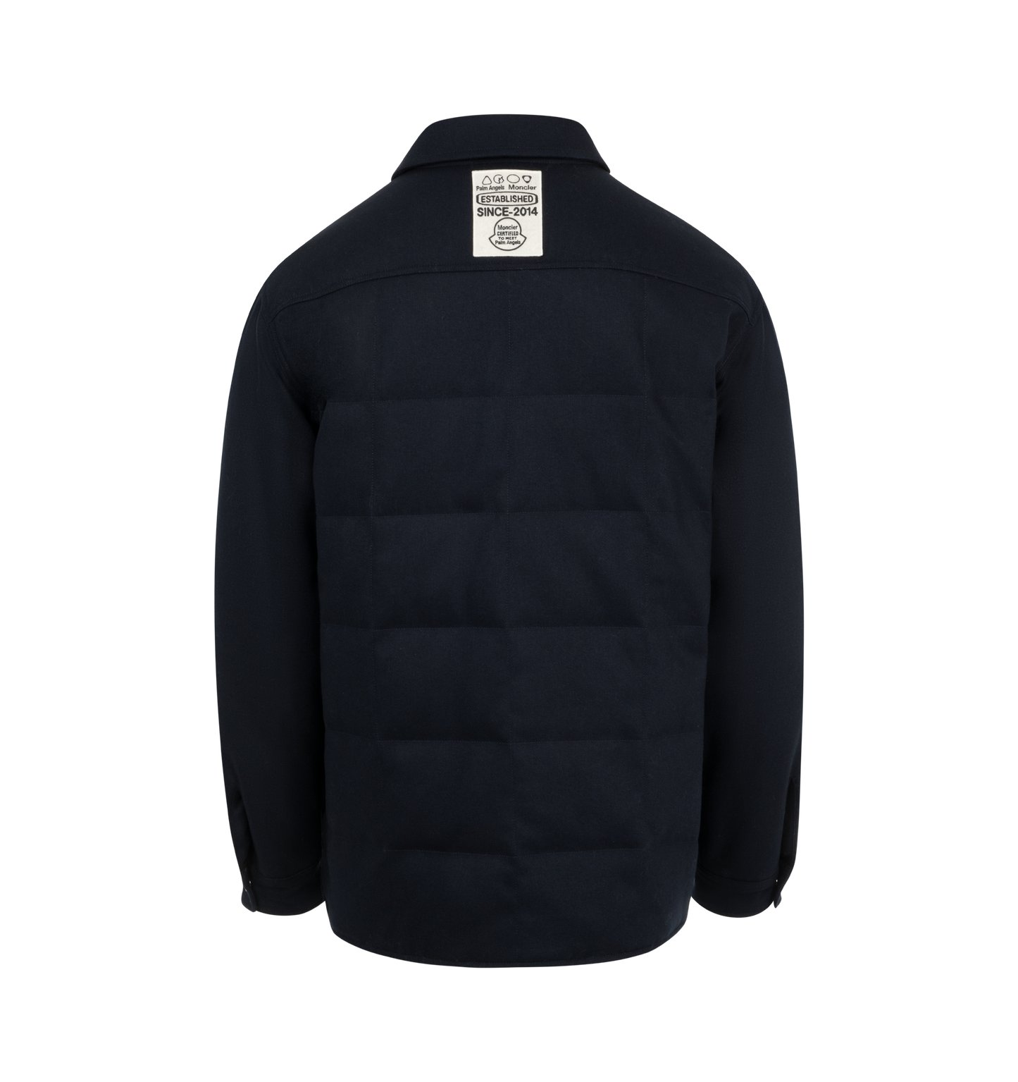 moncler x palm angels quilted shirt