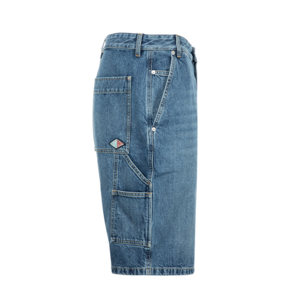Knee-Length Denim Shorts
