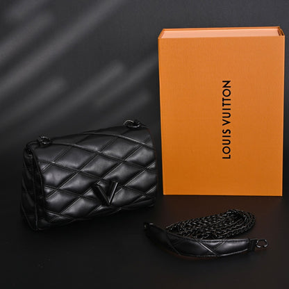 Coussin BB Bag – Quilted Black Monogram Leather