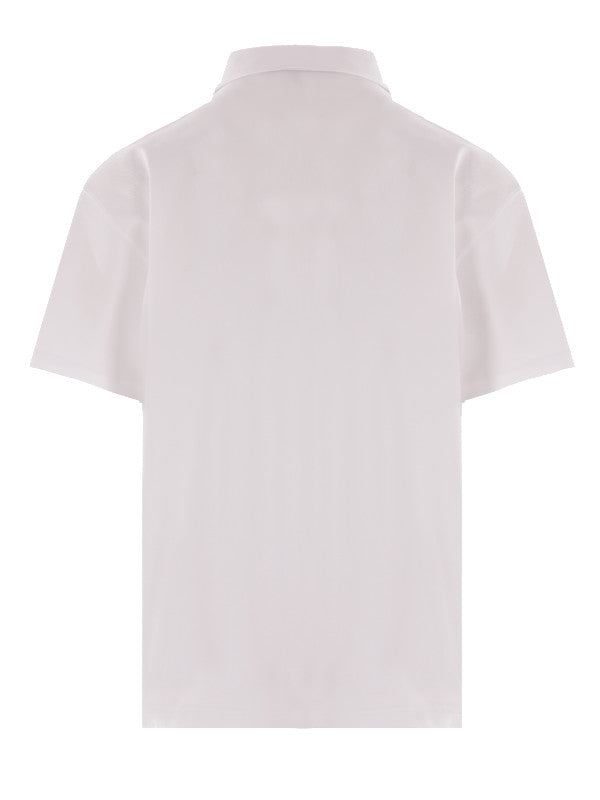 embroidered logo polo shirt