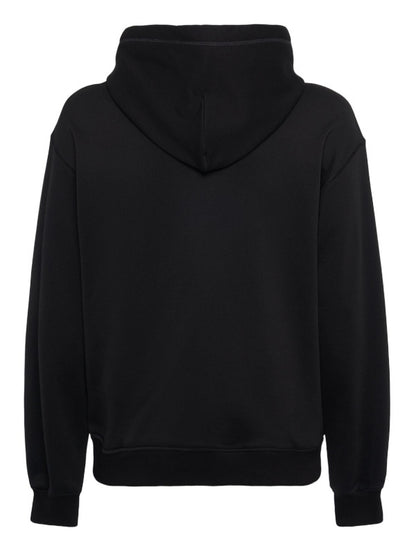 Plaque Cotton Jersey Hoodie