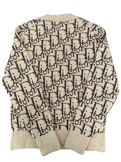 Beige Monogram Knit Sweater