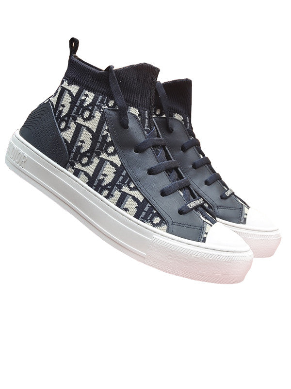 oblique high-top sneakers
