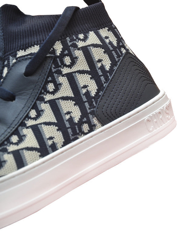 oblique high-top sneakers